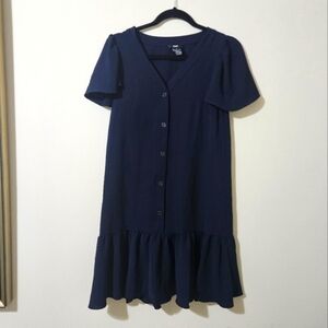 DKNY Ruffle Sleeve Shirt Dress